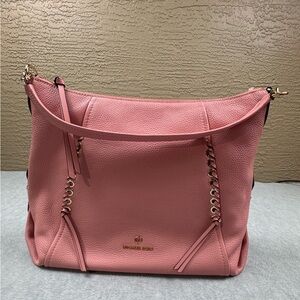 Michael Kors large Hobo Shoulder Bag Pink Primarose NWT